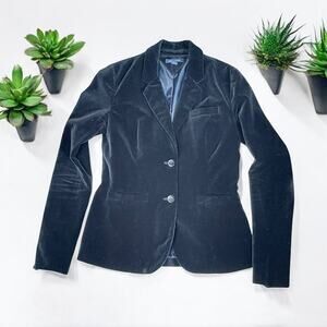 Tommy Hilfiger Women’s Velvet Blazer | Size Small | Black